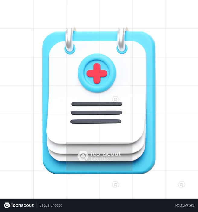 Blood Report  3D Icon