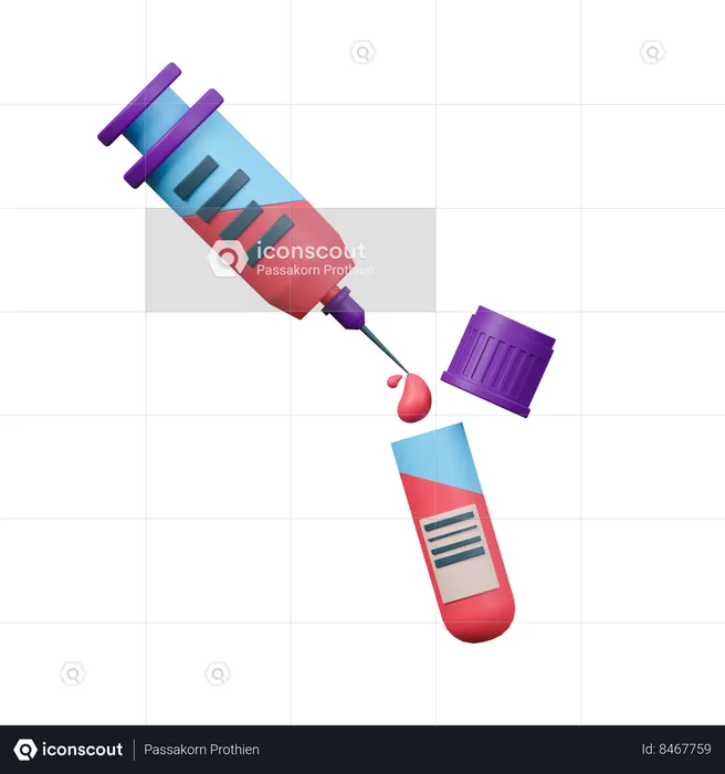 Blood Sample  3D Icon