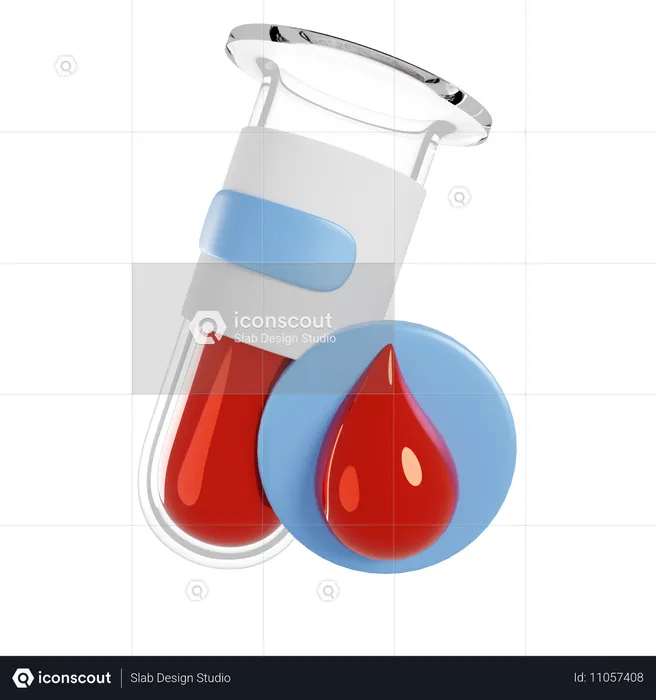 Blood Screening  3D Icon