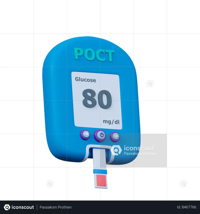 Blood Sugar Test  3D Icon