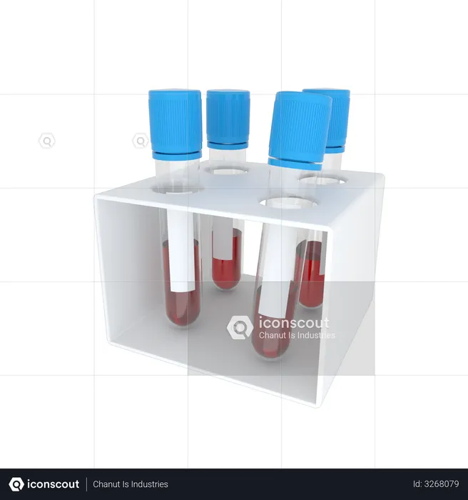 Blood Test  3D Illustration