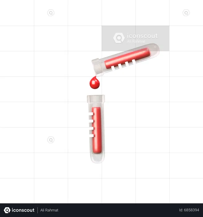 Blood Test  3D Icon