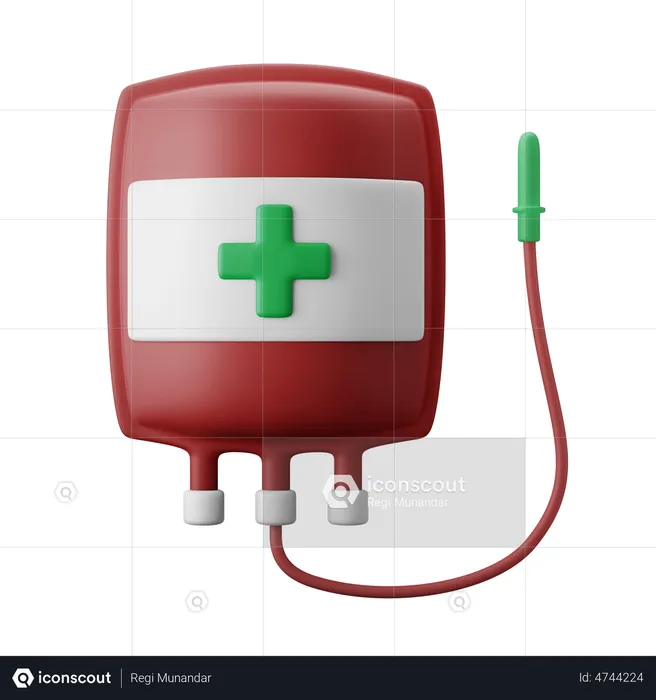 Blood Transfusion  3D Illustration