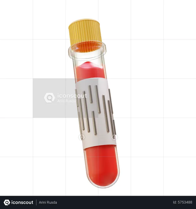Blood Vial  3D Icon