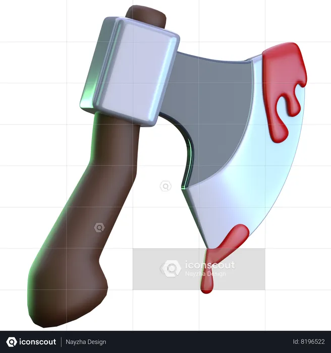 Bloody Axe  3D Icon