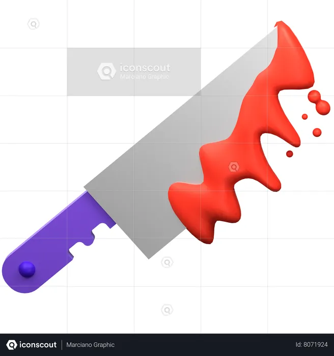 Bloody Knife  3D Icon