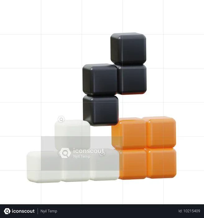 Bloque de tetris  3D Icon