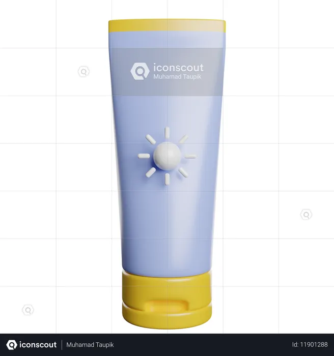 Bloqueador solar  3D Icon