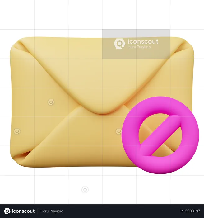 Bloquear e-mail  3D Icon