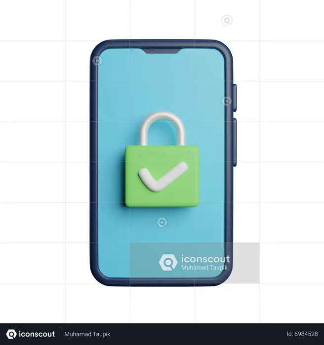 Bloqueo de teléfono  3D Icon