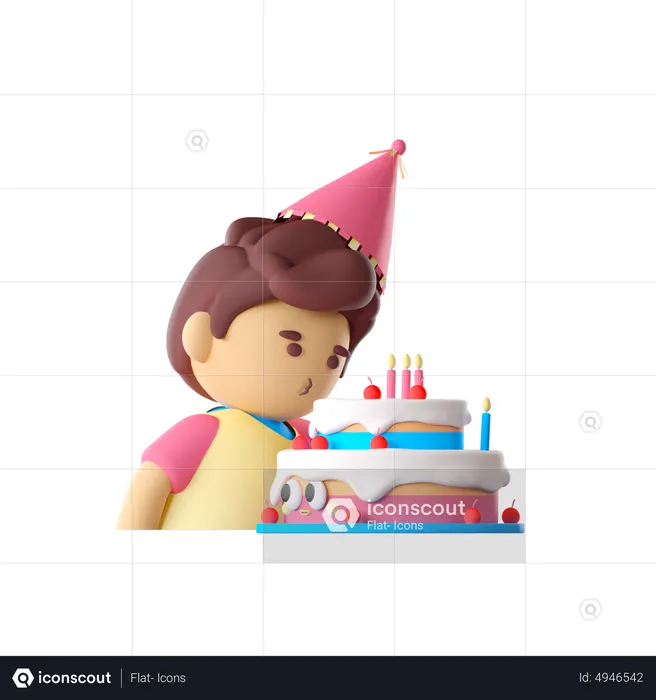 Blowing Candle  3D Icon