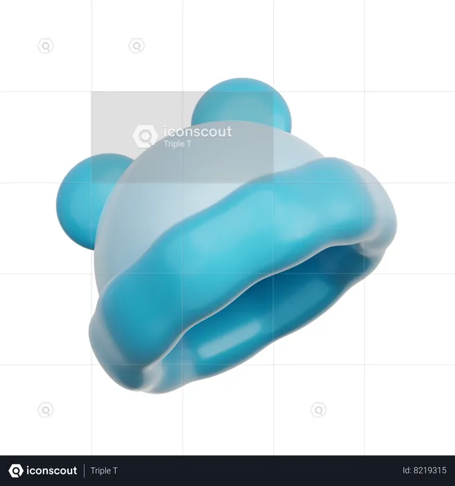 Blue Baby Hat  3D Icon