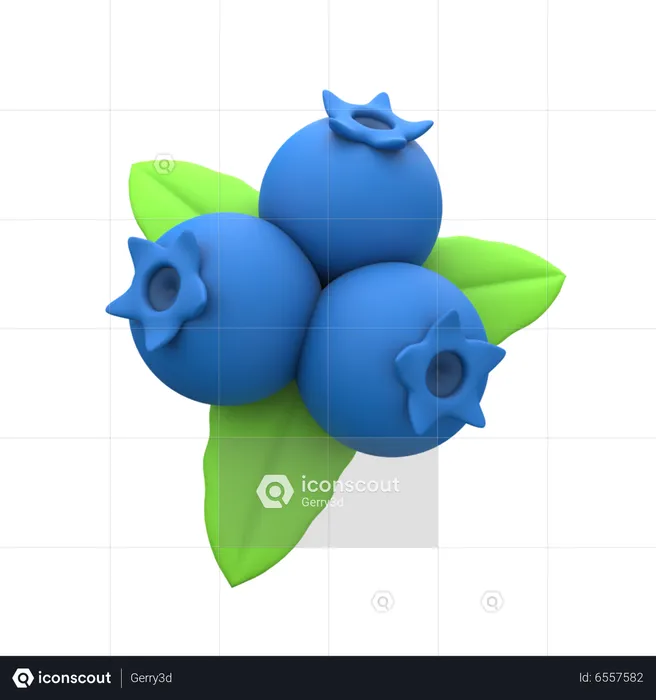 Blue Berry  3D Icon