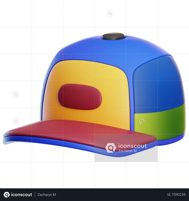 BLUE CAP  3D Icon