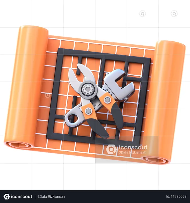 Blueprint   3D Icon