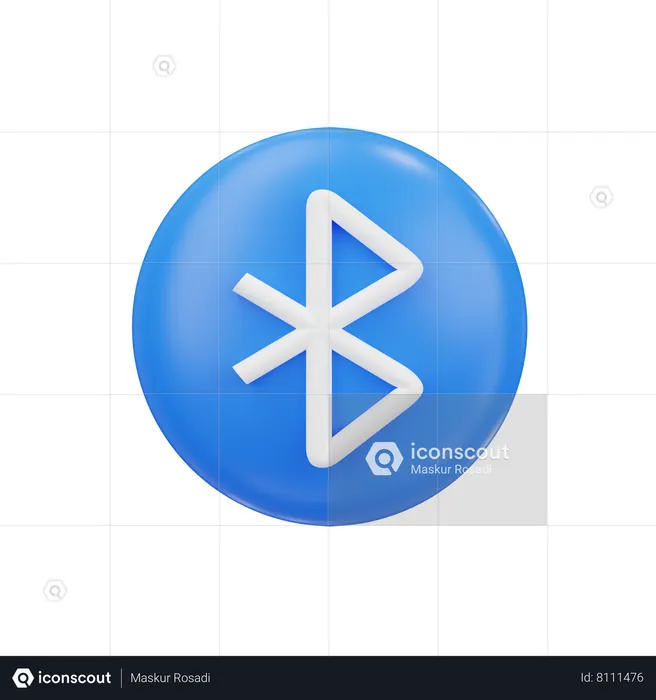 Bluetooth  3D Icon