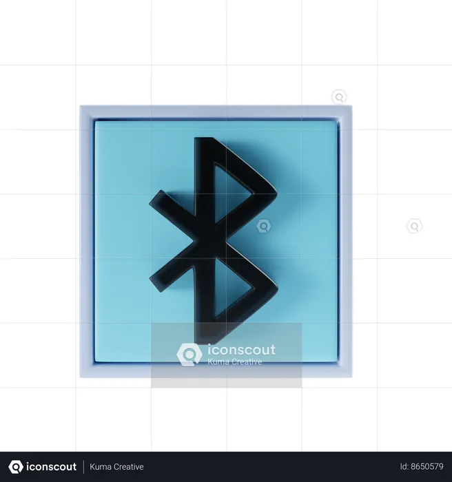 Bluetooth  3D Icon