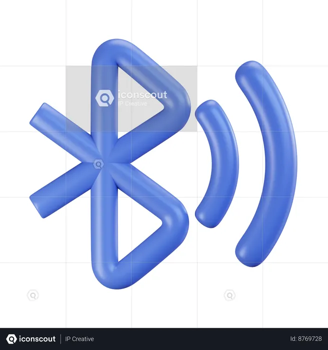 Bluetooth  3D Icon