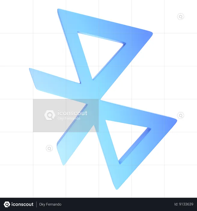 Bluetooth  3D Icon