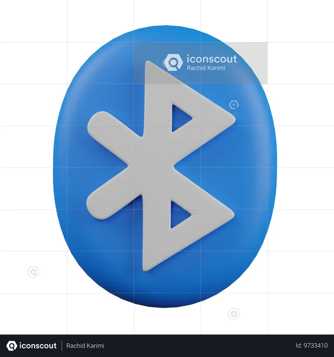 Bluetooth  3D Icon