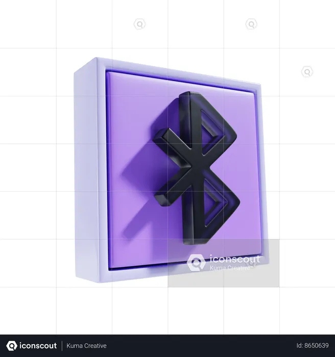 Bluetooth  3D Icon