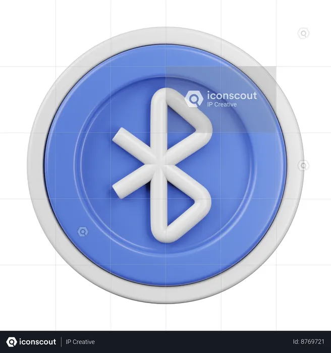 Bluetooth  3D Icon