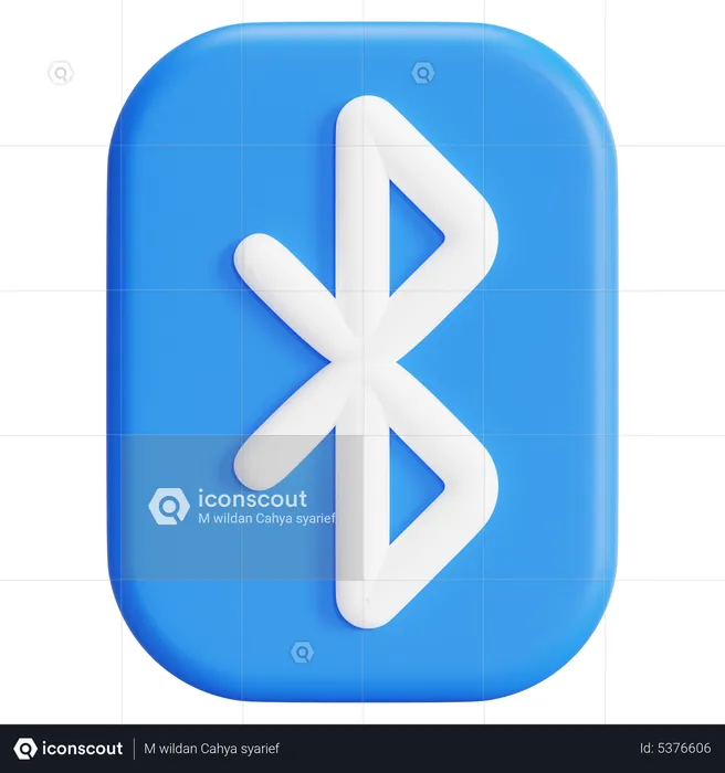 Bluetooth  3D Icon
