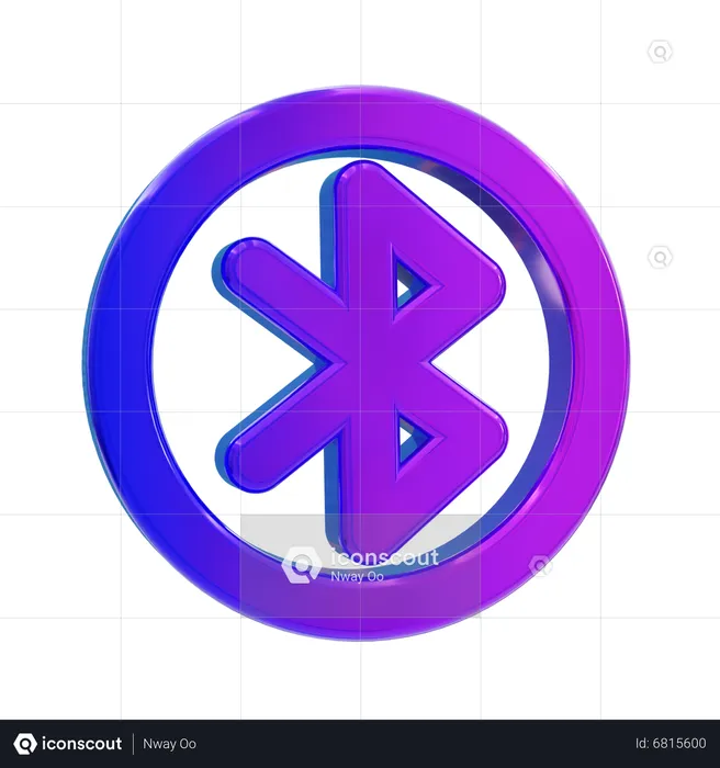 Bluetooth  3D Icon