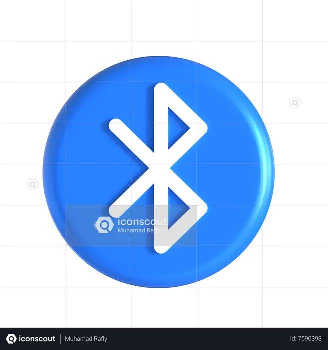 Bluetooth  3D Icon