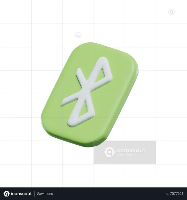 Bluetooth  3D Icon