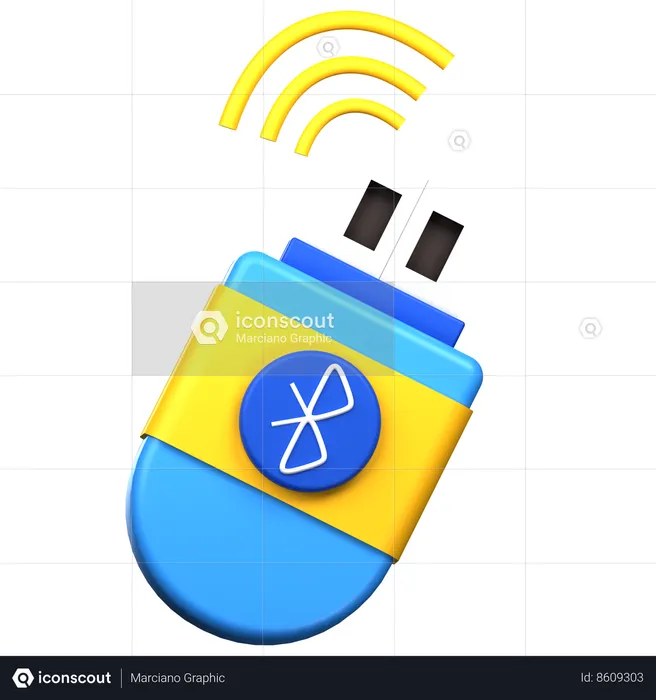 Bluetooth Drive  3D Icon