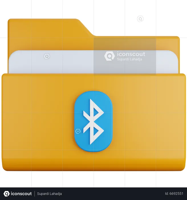 Bluetooth Folder  3D Icon