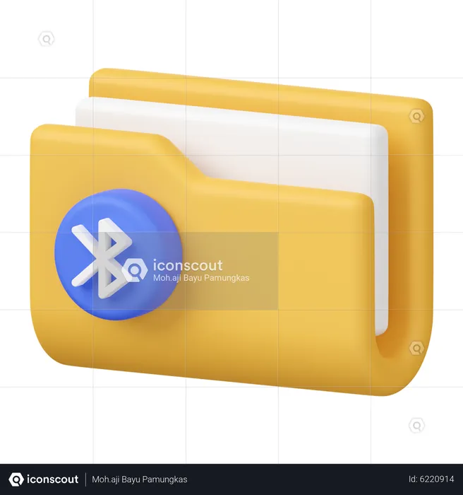 Bluetooth Folder  3D Icon