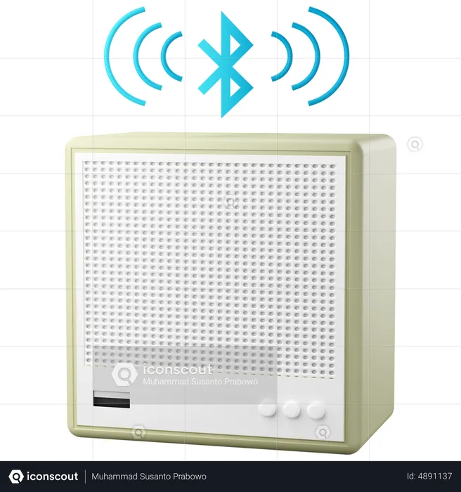 Bluetooth Lautsprecher  3D Icon