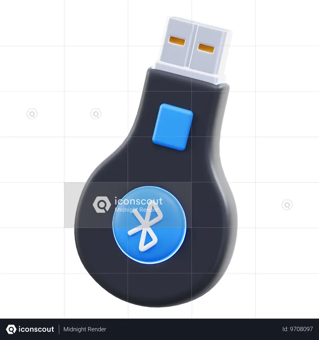 Bluetooth Receiver  3D Icon