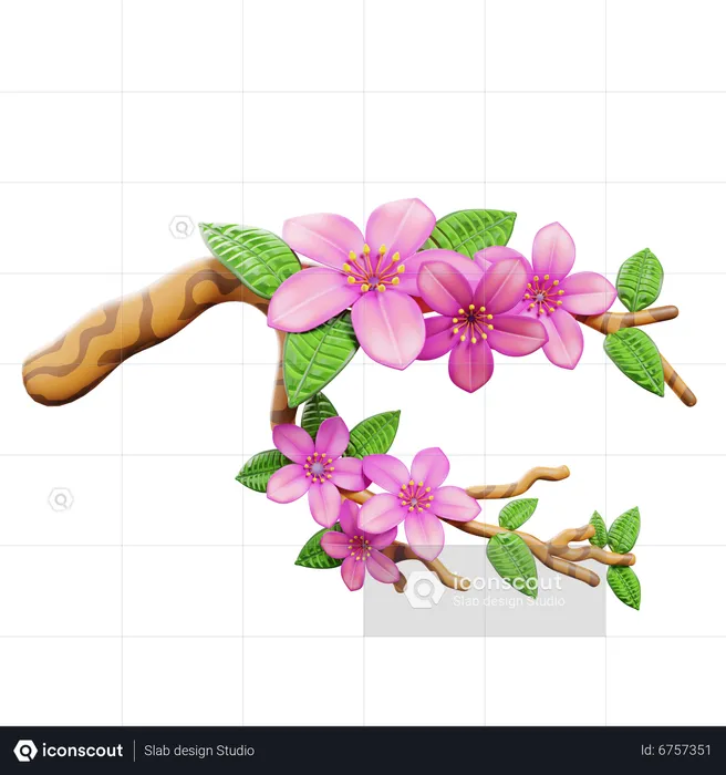 Blumenblüte  3D Icon