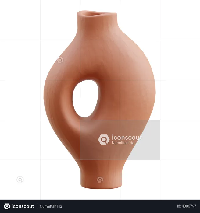 Blumenvase  3D Icon