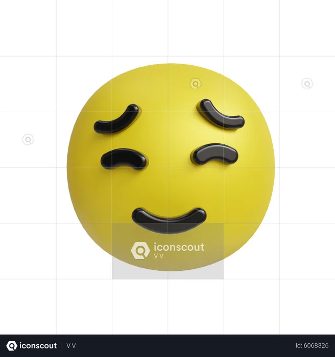 Blush emoji Emoji 3D Icon