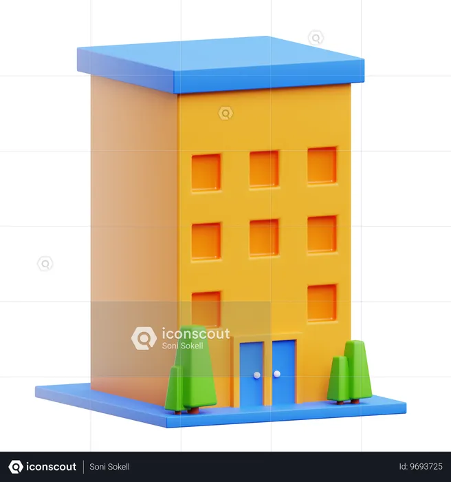 Boarding House  3D Icon