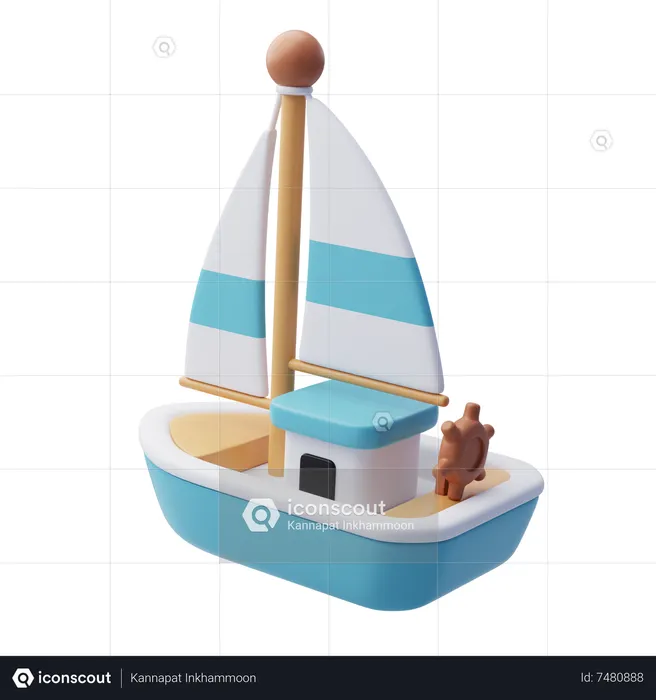Boat  3D Icon