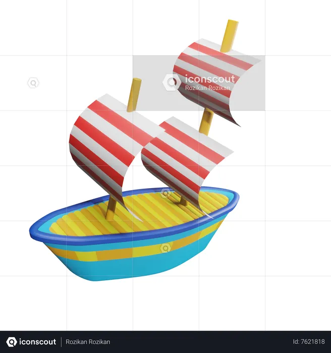 Boat  3D Icon