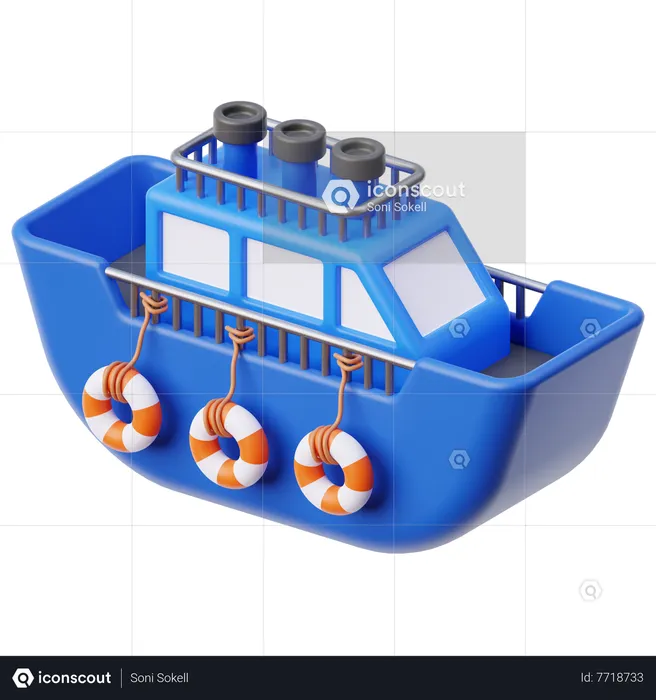 Boat  3D Icon