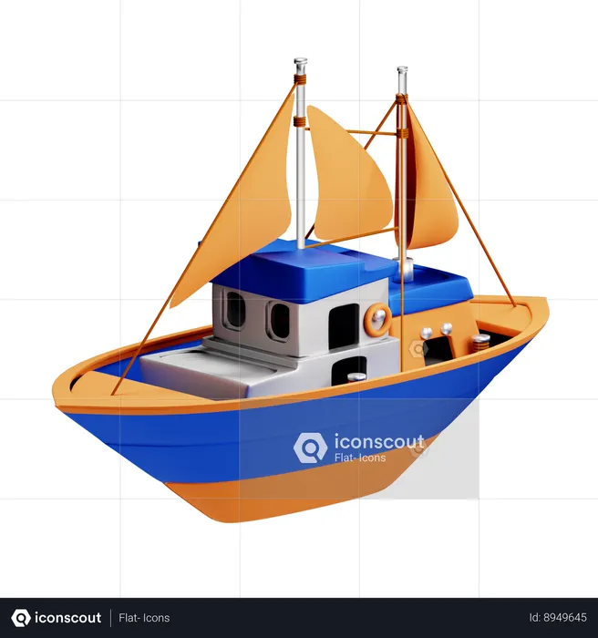 Boat  3D Icon