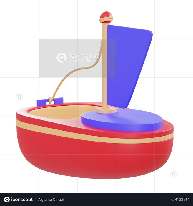 Boat  3D Illustration