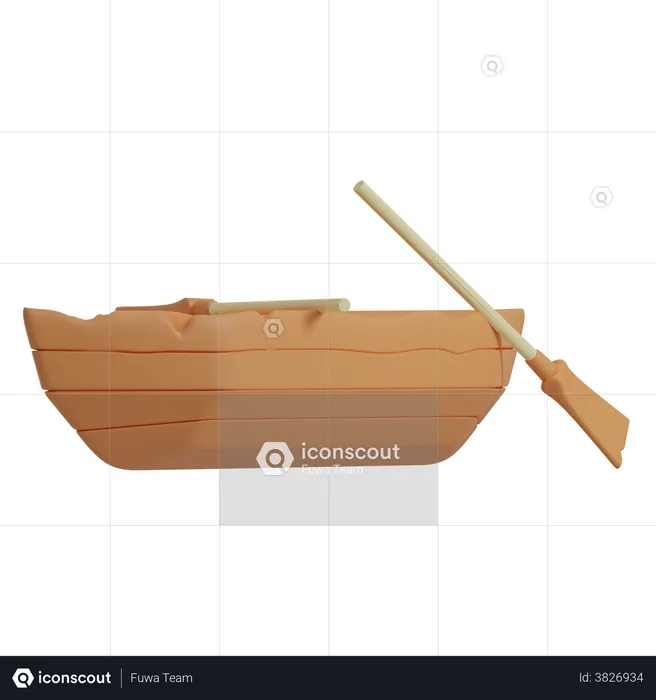 Boat  3D Illustration
