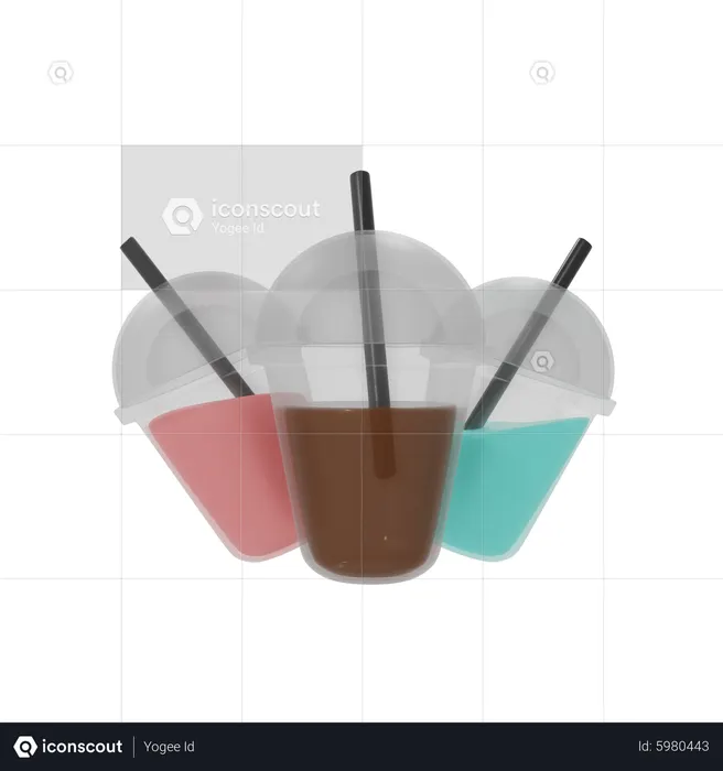 Bebida boba  3D Icon