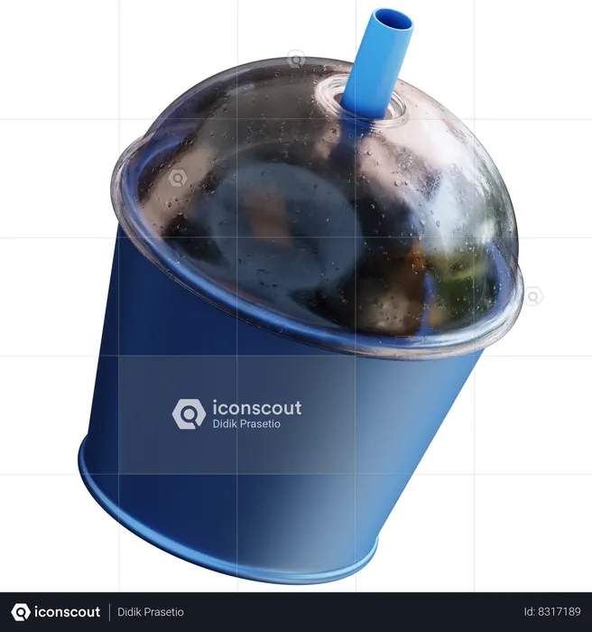Boba Drink  3D Icon