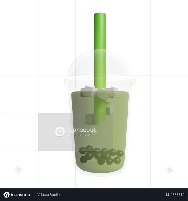 Boba Drink  3D Icon