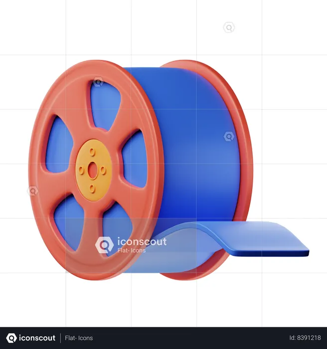 Bobine de film  3D Icon