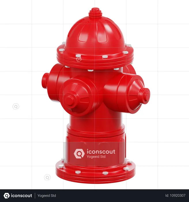 Boca de incendio  3D Icon